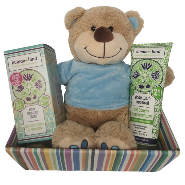 Personalised New Baby / Parent Body Care Hamper - Pink or Blue