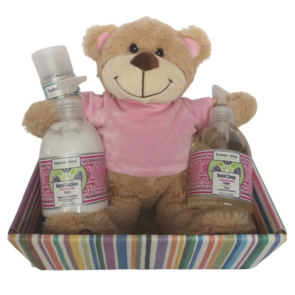 Personalised New Baby / Parent Hand Care Gift Hamper - Blue or Pink