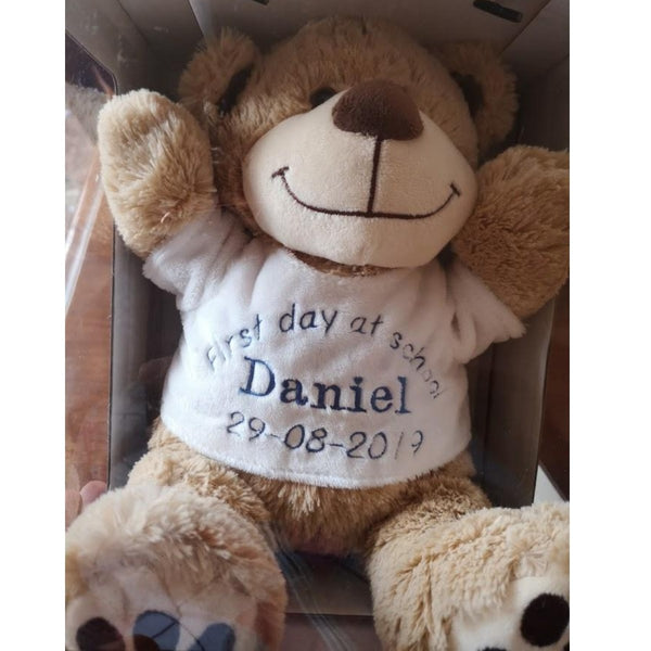Personalised First Day At School Teddy