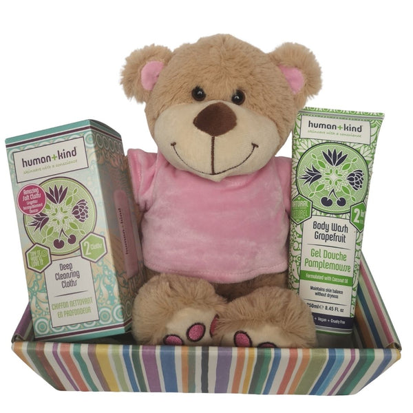 Personalised New Baby / Parent Body Care Hamper - Pink or Blue