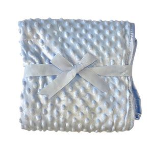 Personalised Dimple Super Soft Blanket - Blue