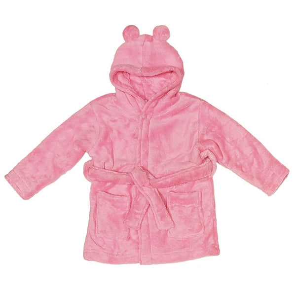Childs Personalised Robe With Bunny Ears - Pink