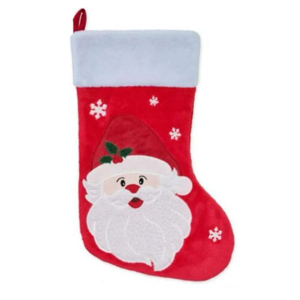 Personalised Soft fleece Santa Christmas Stocking