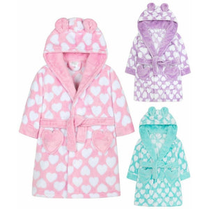 Heart Print Dressing Gown - All Colours