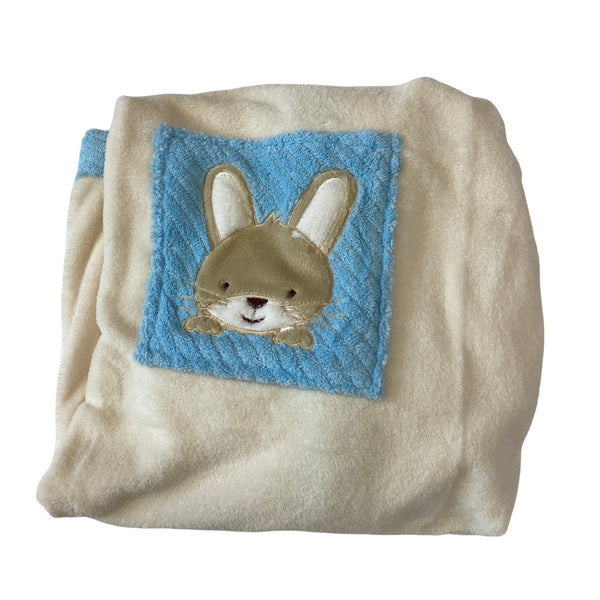 Personalised Baby Blue Bunny Blanket