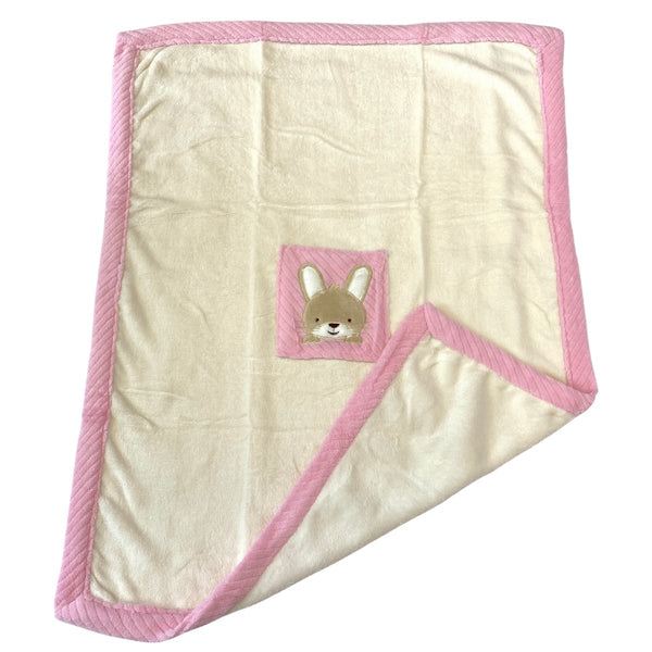 Personalised Baby Pink Bunny Blanket