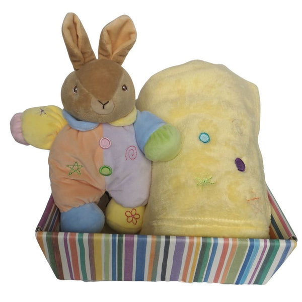 Personalised Baby Shower Gift Hamper - Teddy & Blanket