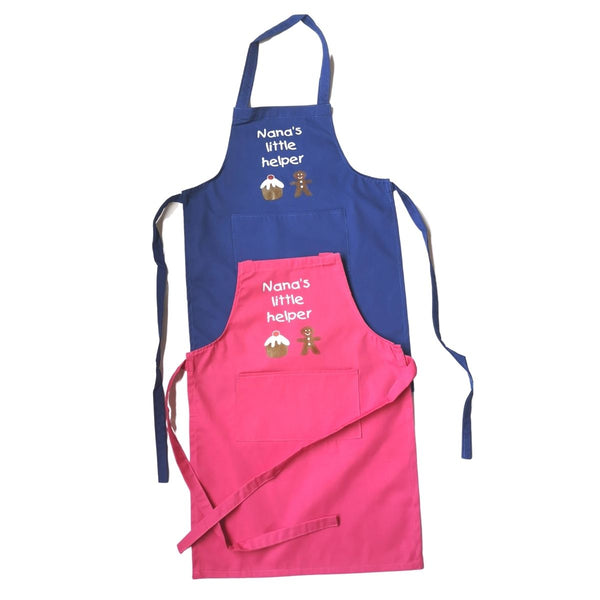 Personalised Children's Apron - Blue & Pink Style