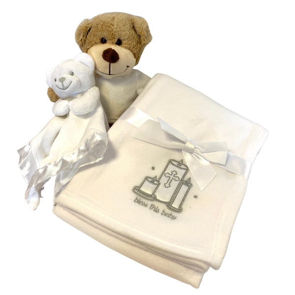 Personalised Christening Teddy Hamper