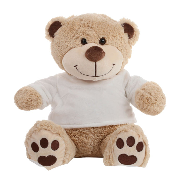 Personalised Teddy Bear - White T-Shirt