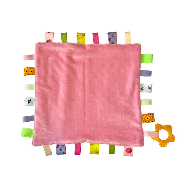 Pink Personalised Baby Comforter