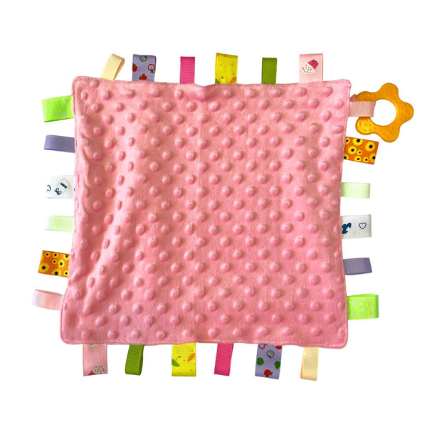 Pink Personalised Baby Comforter