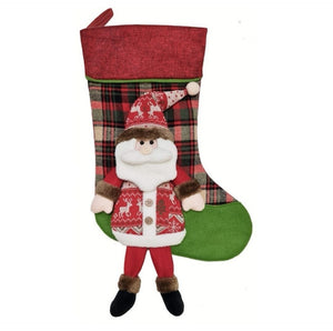 Personalised 3D Christmas Stocking - Santa or Snowman Style